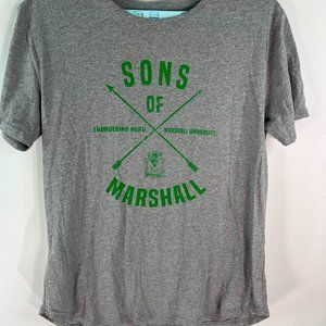 Alma Mater Mens Sons Of Marshall Gray Short Sleeve Graphic T-Shirt Size XL
